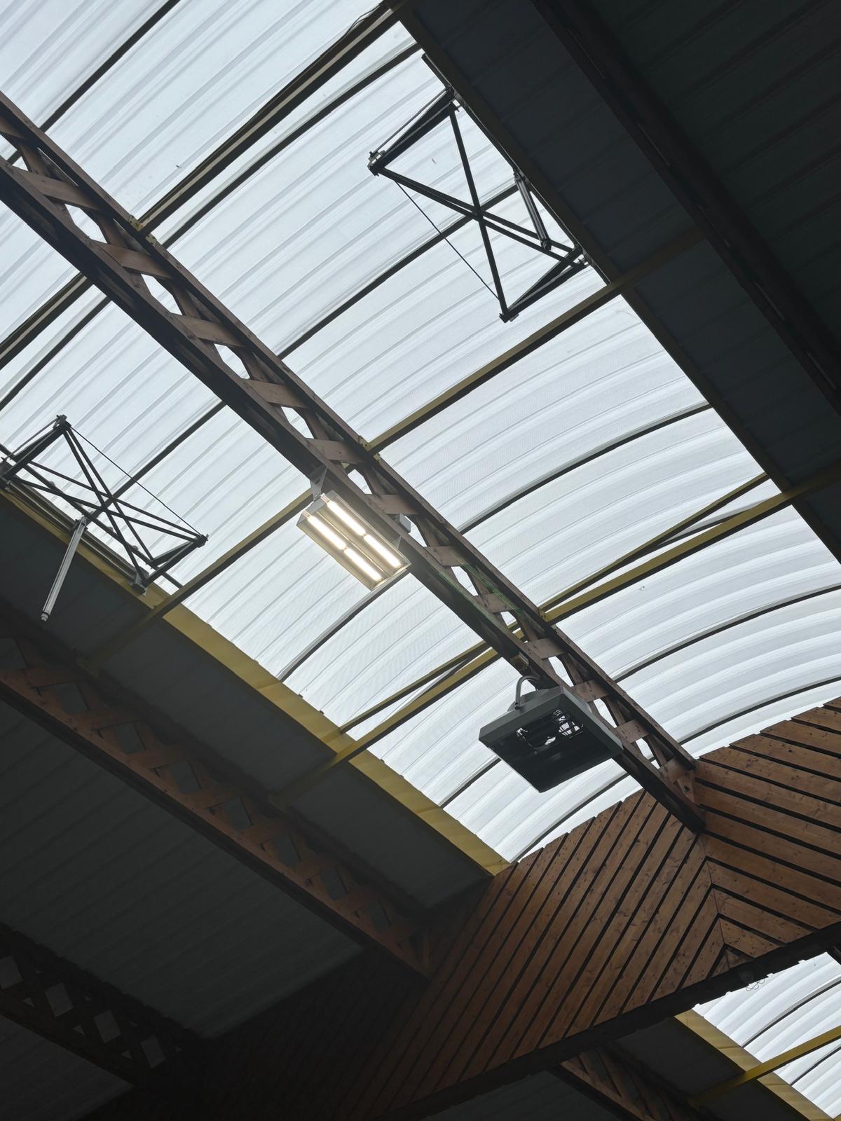 Installation de déstratificateur d'air 2