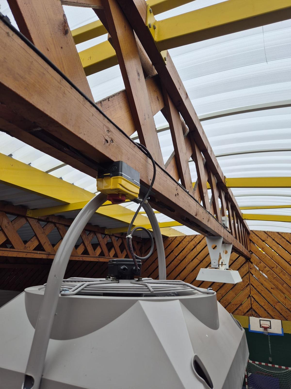 Installation de déstratificateur d'air 3